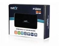Natec Rhino 3.0 2,5" (SATA na USB 3.0) aluminium + etui - 82147 - zdjęcie 4